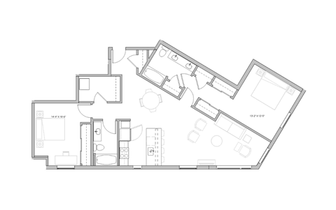 a black and white floor plan of a house